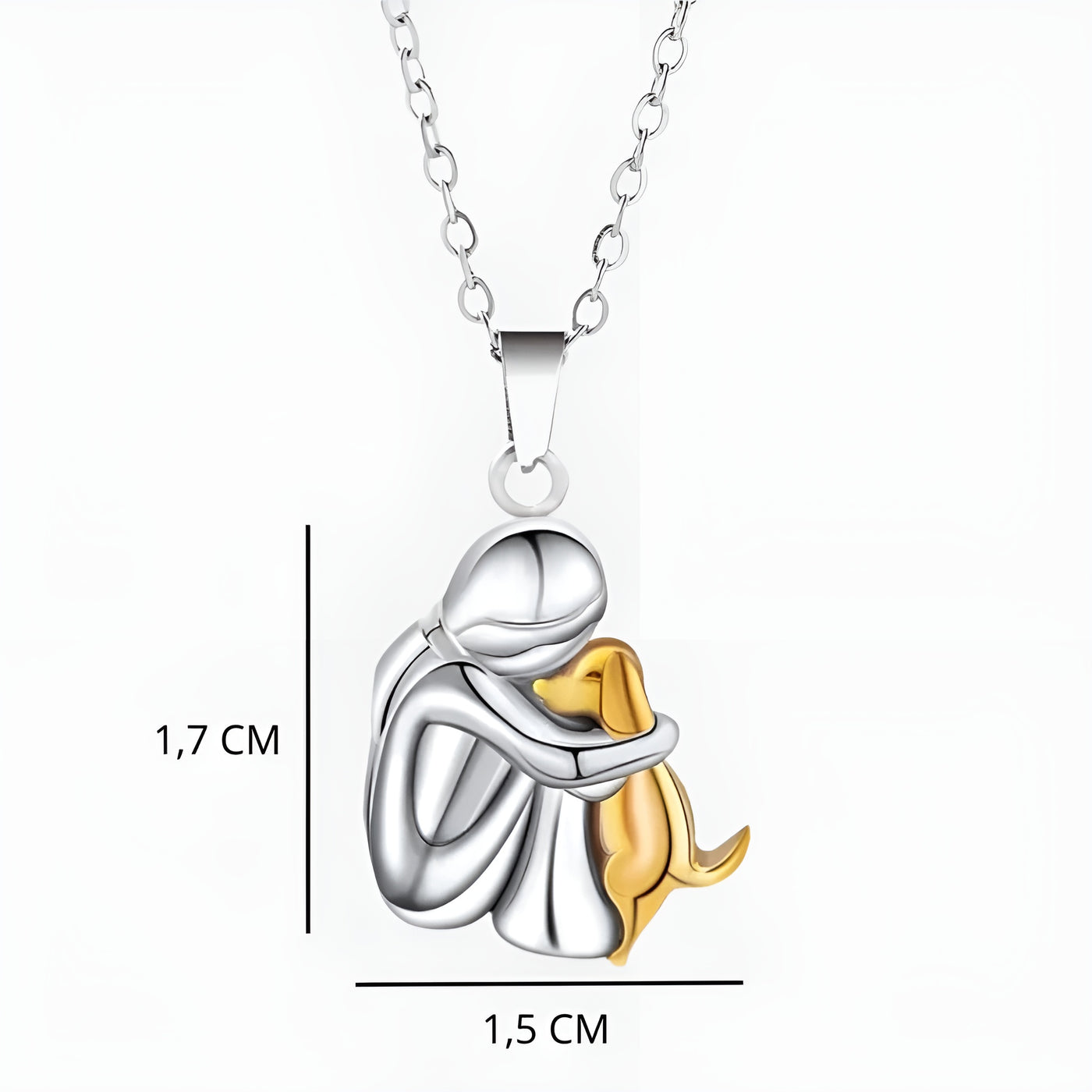 LUNA™ | Collana con Ciondolo a Forma di Cane