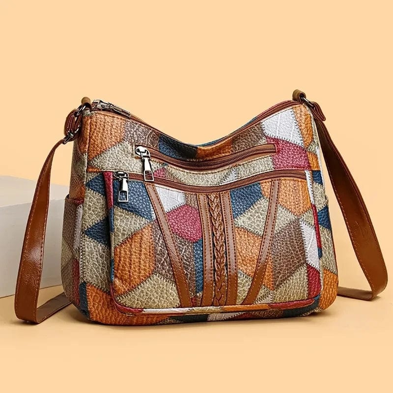 AURORA | Borsa in pelle a mosaico