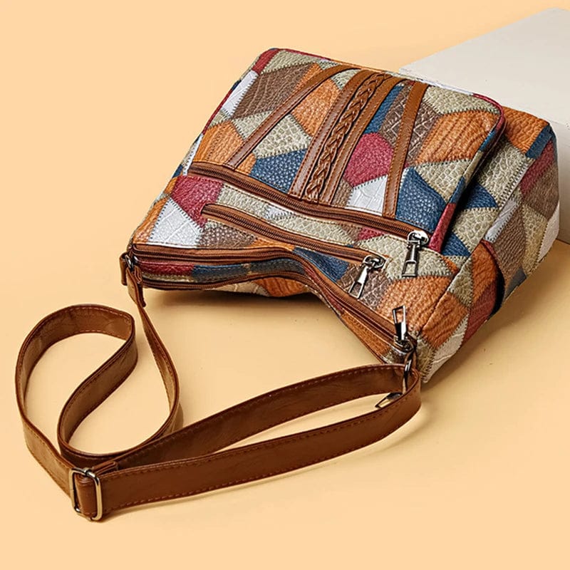 AURORA | Borsa in pelle a mosaico