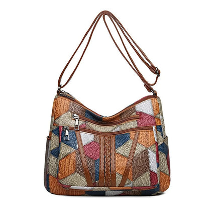 AURORA | Borsa in pelle a mosaico