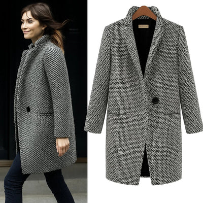 LOLA™ | Cappotto in lana premium — eleganza e calore per l’inverno.